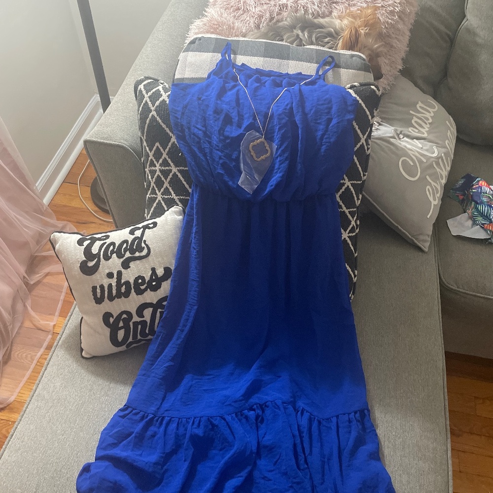 Blue dress